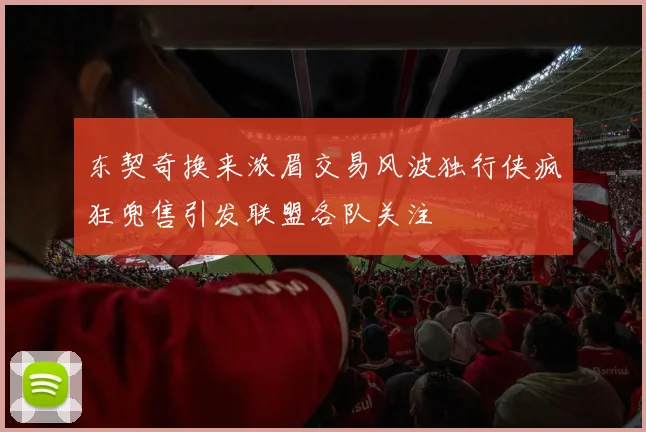 东契奇换来浓眉交易风波独行侠疯狂兜售引发联盟各队关注